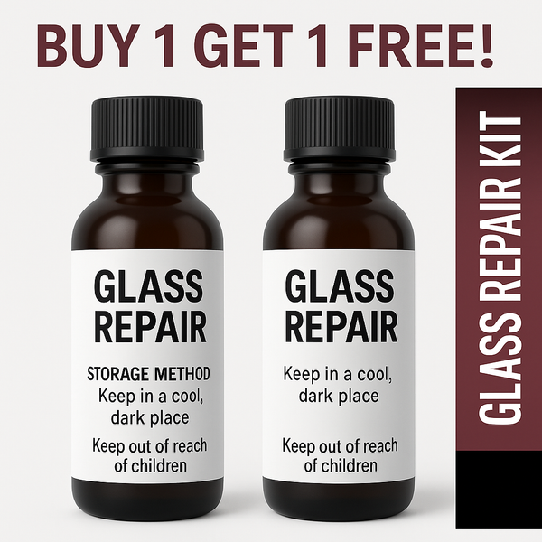 GlassFix Premium Serum – Advanced Windshield Crack Repair Kit (Buy 1 & Get 1 Free)