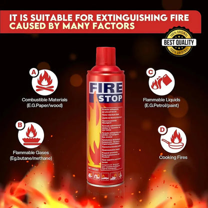 Shieldup Emergency Fire Stop – 500ml Multi-Purpose Spray