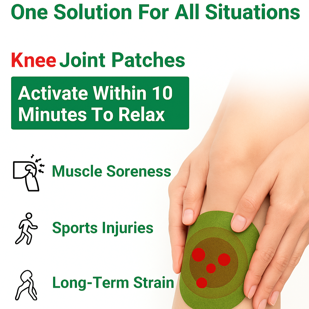 Herbal Knee Pain Relief Patches (Buy 1 Get 1 Free)10+10 Pieces